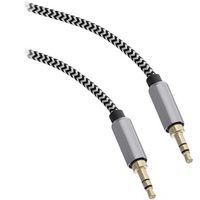 Cable jack 3.5 mm male vers 2 RCA male nylon - TNB