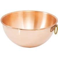 Bassine en cuivre demi-ronde - Matfer