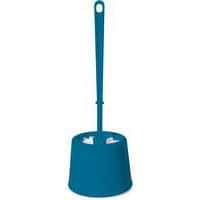 Pot boule et brosse WC Bleu lagon - Arvix