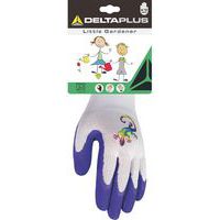 Gants enfant tricot polyester - paume enduite mousse latex