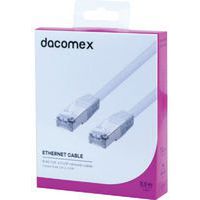 Cordon RJ45 CAT. 6 F/UTP blanc - 0,5 m DACOMEX