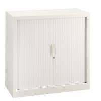 armoire basse blanche