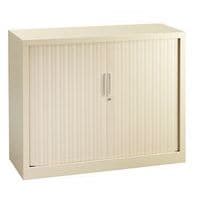 armoire basse beige