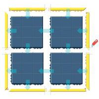 Bordure pour dalle antifatigue spéciale soudure - Notrax