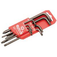 Set van 8 Stiftsleutels Tamper Torx , Chroom - Mob