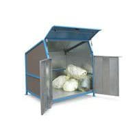 Couvercle pour poubelles Secomat - 3 murs, portes et fond