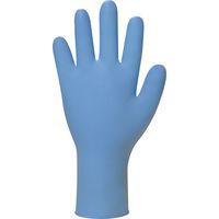 Gants jetables en nitrile bleu pour produits chimiques - sans poudre - Polyco