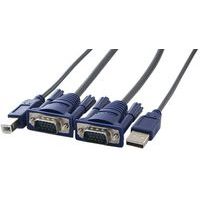 Kabel kvm-switch vga/usb - 1,5 m