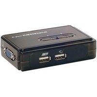 Switch pocket KVM VGA/USB 2 poorten met kabels