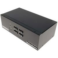 Le Switch KVM 4 ports double ecran HDMI 4K et USB 2.0 et câbles DEXLAN