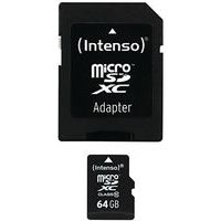 Kaart MicroSDXC 64 GB klasse 10 - INTENSO