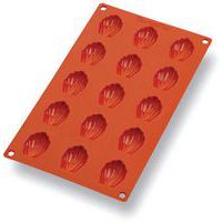 Plaque silicone de 15 madeleines Gastroflex - Matfer