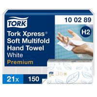 Essuie-mains Multifold doux - 2 plis - H2 Premium - Tork