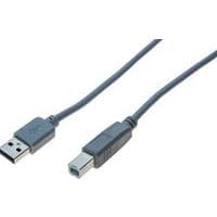 USB 2.0-kabel A en B grijs - 3 m