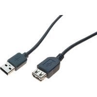 USB 2.0-kabel type A en B met zwarte ferrieten - 1,5 m