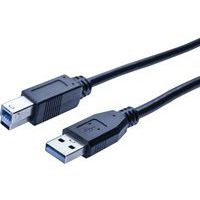 Cordon USB 3.0 type A et B noir - 3,0 m