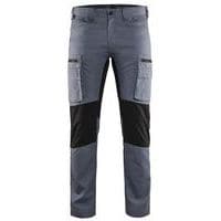 Pantalon services stretch gris/noir