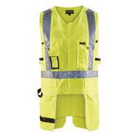 Gilet porte-outils haute visibilité jaune fluorescent