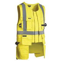 Gilet porte-outils multinormes jaune fluorescent