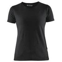 T-Shirt femme noir, coupe ajustée