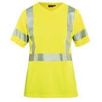 T-shirt Dames High Vis 3336 - ronde hals - geel