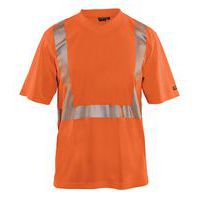 T-shirt anti-UV haute visibilité orange fluorescent