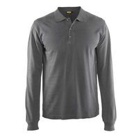 Polo manches longues gris