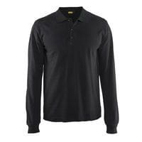 Polo manches longues noir