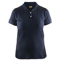 Polo femme marine foncé/noir