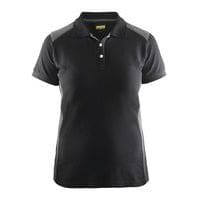 Polo femme noir/gris