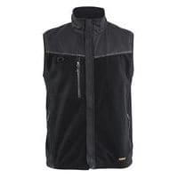 Gilet sans manche polaire coupe-vent noir