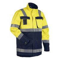 Parka multinormes jaune fluorescent/marine