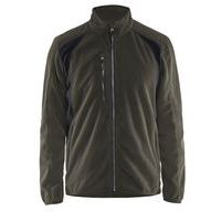 Veste micropolaire vert olive/noir