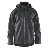 Veste hardshell gris foncé/noir