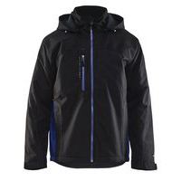 Veste hardshell noir/bleu roi