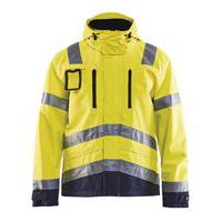 Veste haute visibilité jaune fluorescent/marine respirant