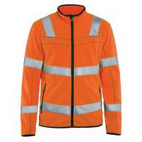 Veste micropolaire Haute-visbilité orange fluorescent