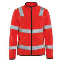 Veste micropolaire Haute-visbilité rouge fluorescent