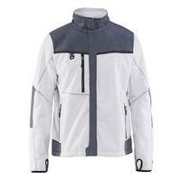 Veste polaire coupe-vent blanc/gris