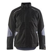 Veste hiver retardant flamme noir/gris respirant étanche