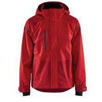 Veste hardshell stretch 2D rouge/rouge foncé