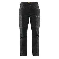 Pantalon services stretch femme noir, lavage industriel