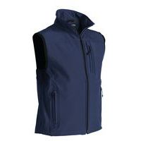 Gilet sans manche softshell marine