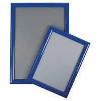 Aluminium klikframe met puntige hoek - blauw - Manutan Expert