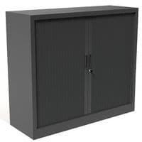 Armoire à rideaux - Avec plateau supérieur - Anthracite