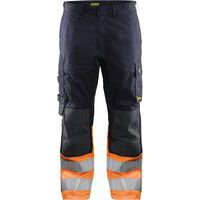 Pantalon multinormes inherent marine orange fluo - Blåkläder