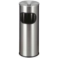 Cendrier-corbeille inox Ø 24cm V-Part_Vepabins