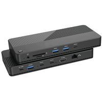 Switch KVM USB-C 2 port avec docking 10 en 1 - Generique