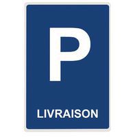 Parkeerbord vlak aluminium LIVRAISON