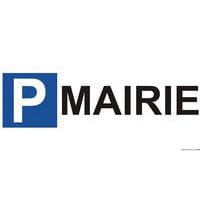 Parkeerbord aluminium - P MAIRIE